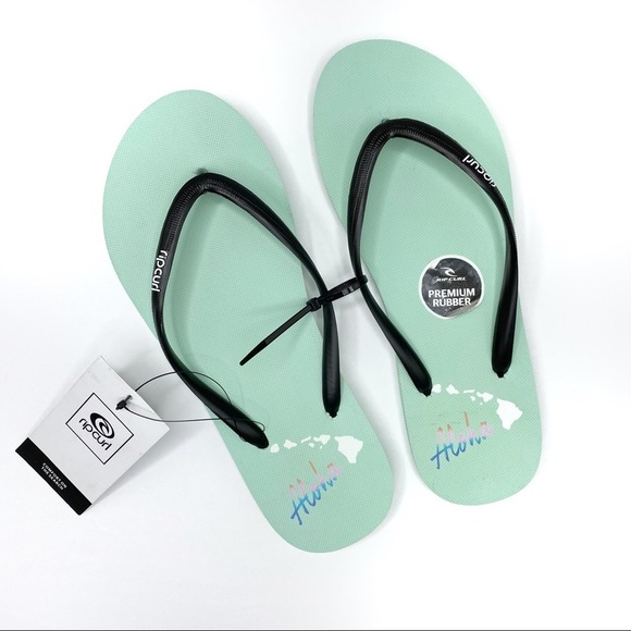 RIP CURL Mint Aloha Flip Flops 7 - Picture 1 of 4